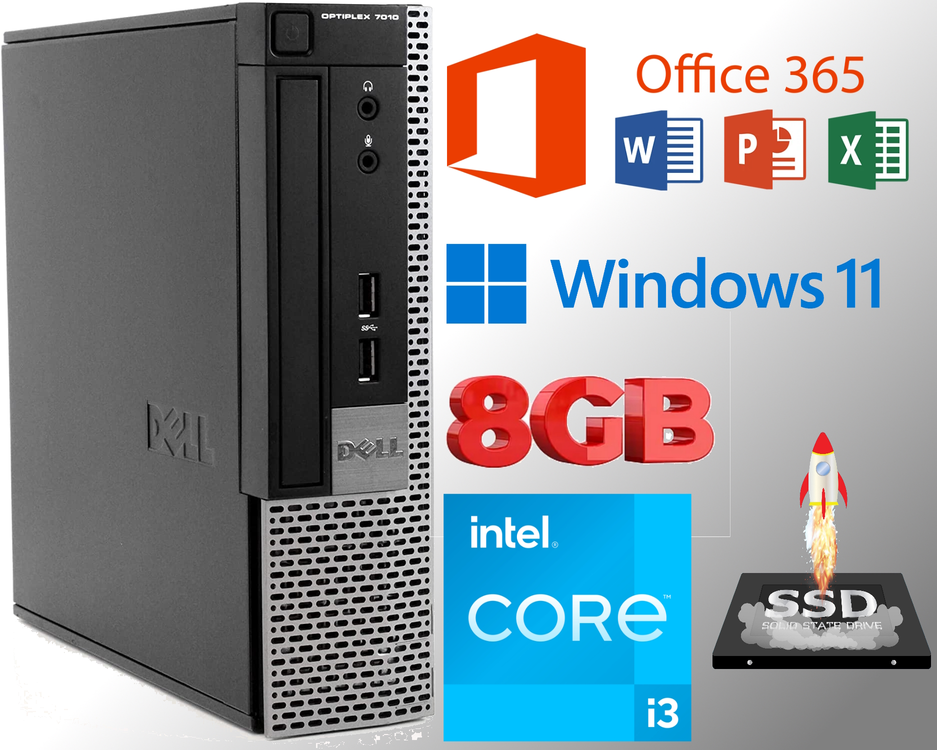 $60 Dell 7010 USFF Microtower Windows 11 Pro Office 365